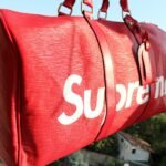 red Supreme bag