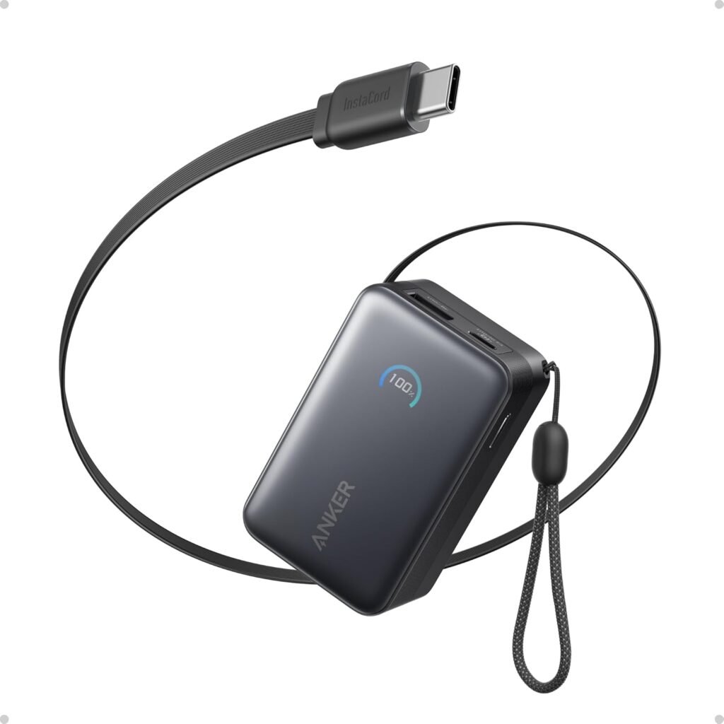 This is a picture of the Anker Nano Portable Charger 10,000mAh.
